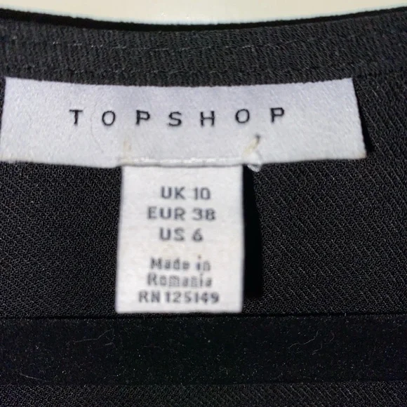 Topshop Black Dress - Picture 3 of 3